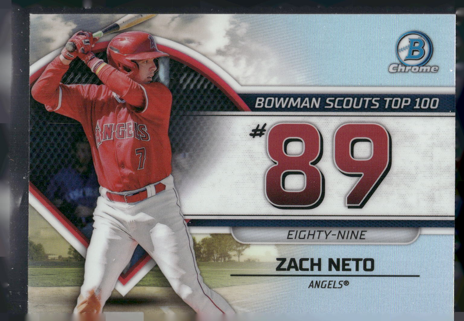 2023 Bowman #BTP-89 Zach Neto Bowman Scouts Top 100