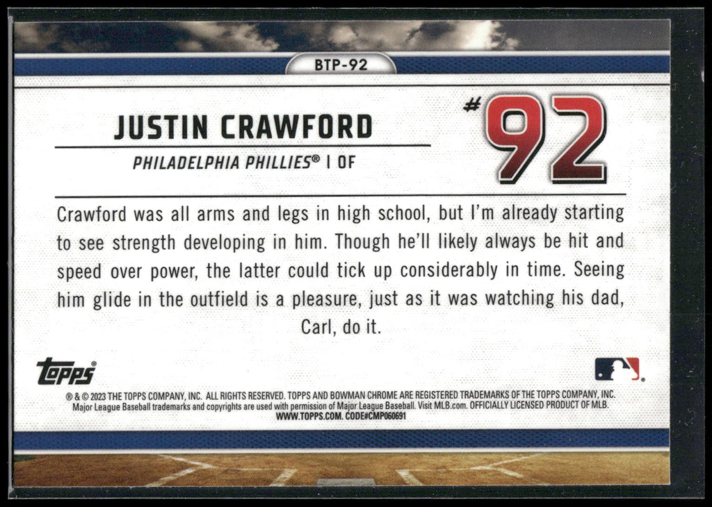 2023 Bowman #BTP-39 Edwin Arroyo Bowman Scouts Top 100