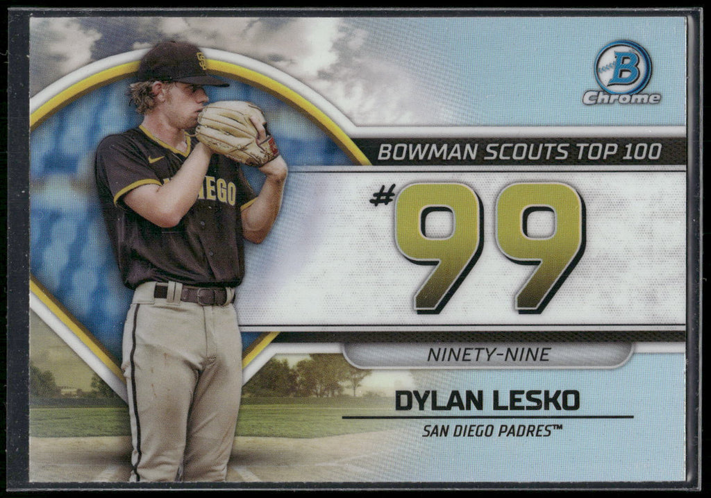 2023 Bowman #BTP-99 Dylan Lesko Bowman Scouts Top 100