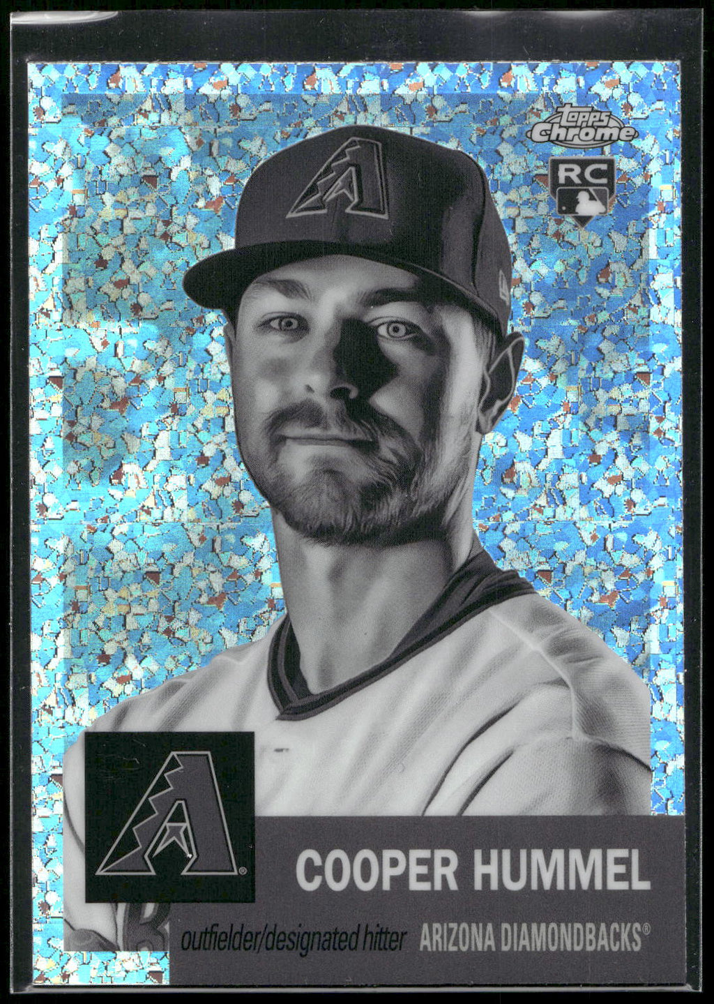 2022 Topps Chrome Platinum #299 Cooper Hummel Black and White Mini Diamond
