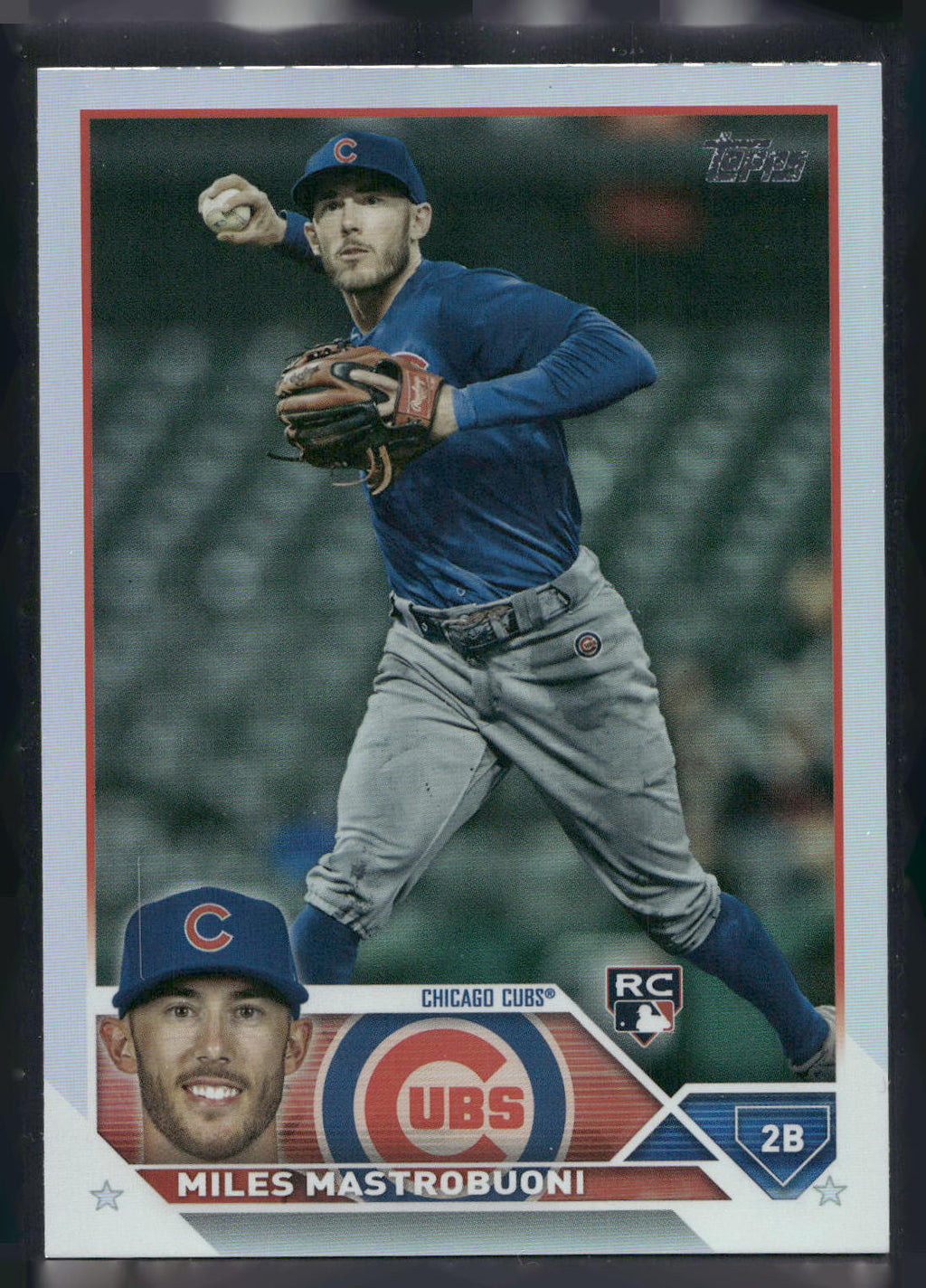 2023 Topps #592 Miles Mastrobuoni Rainbow Foil
