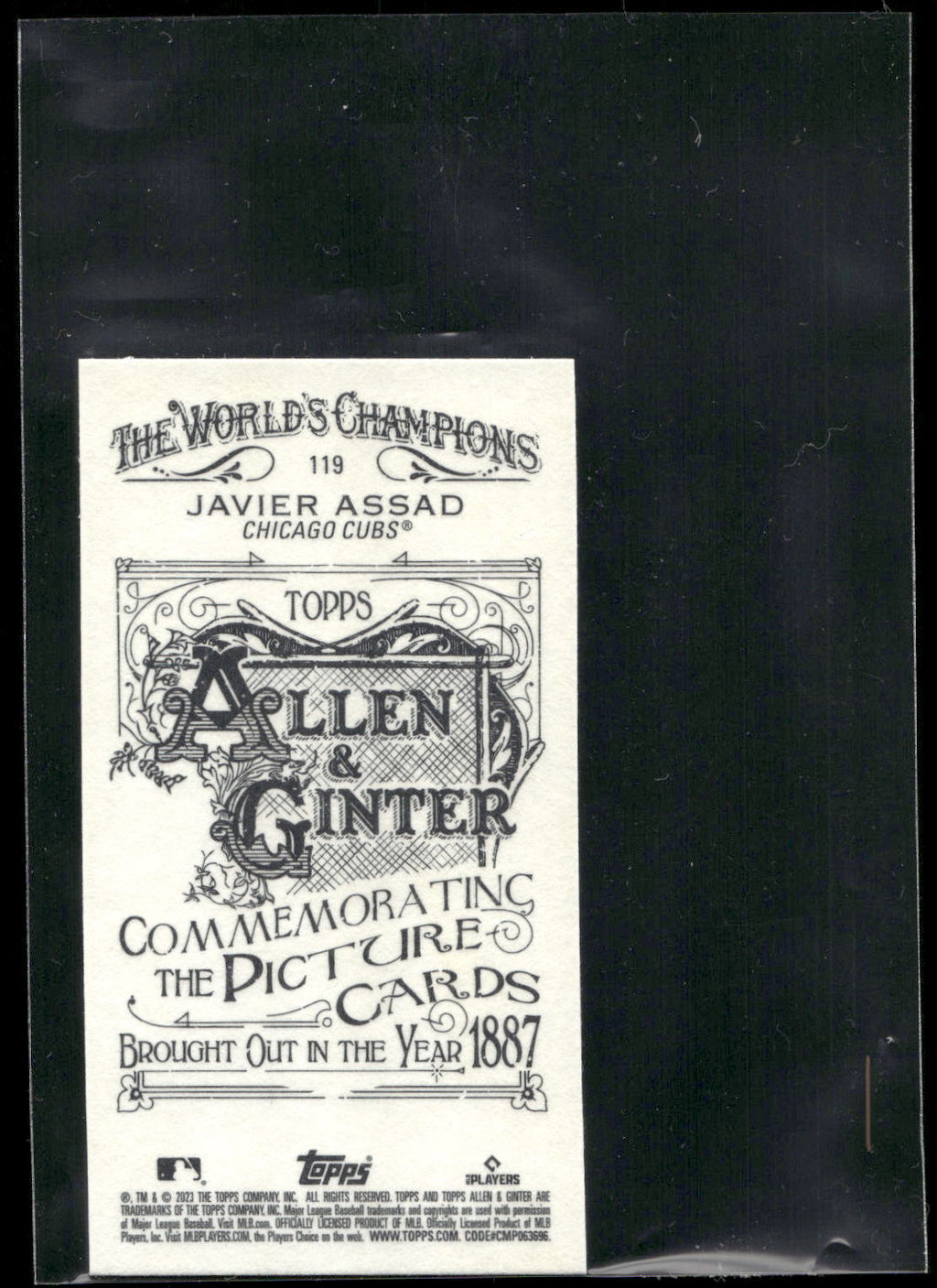 2023 Topps Allen & Ginter #119 Javier Assad