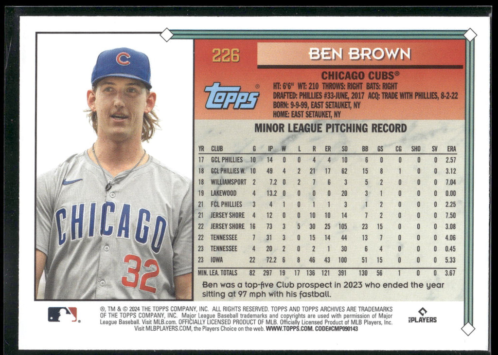 2024 Topps Archives #226 Ben Brown