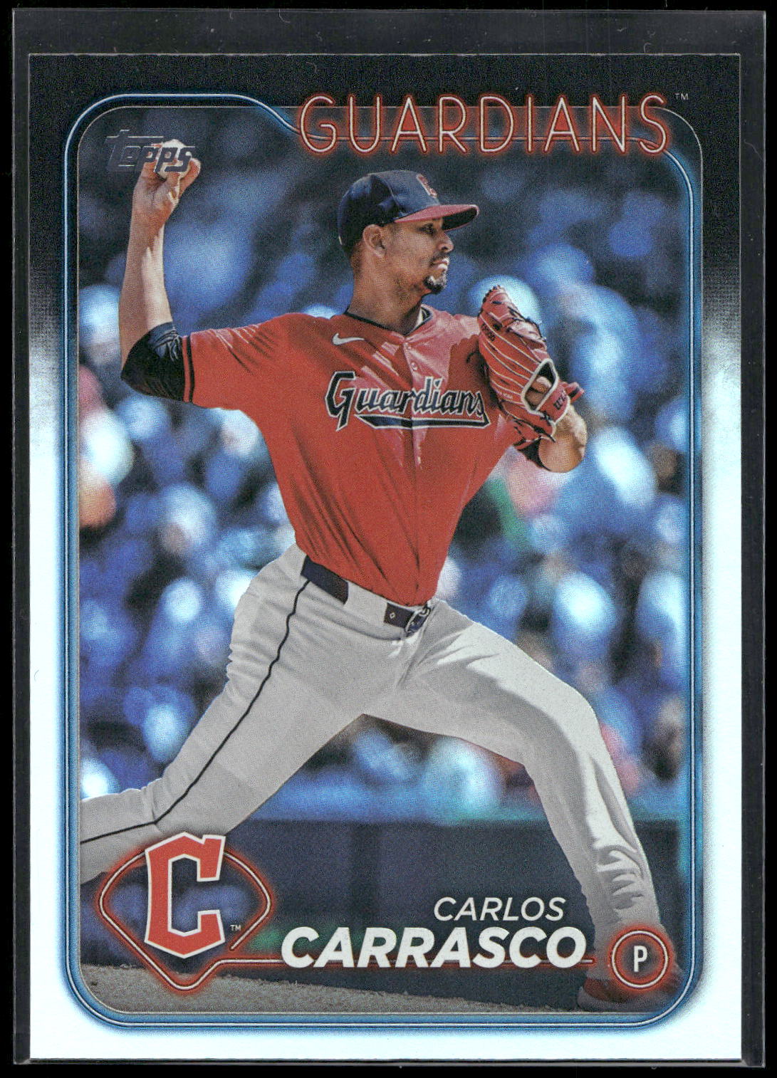 2024 Topps Update #US118 Carlos Carrasco Rainbow Foil