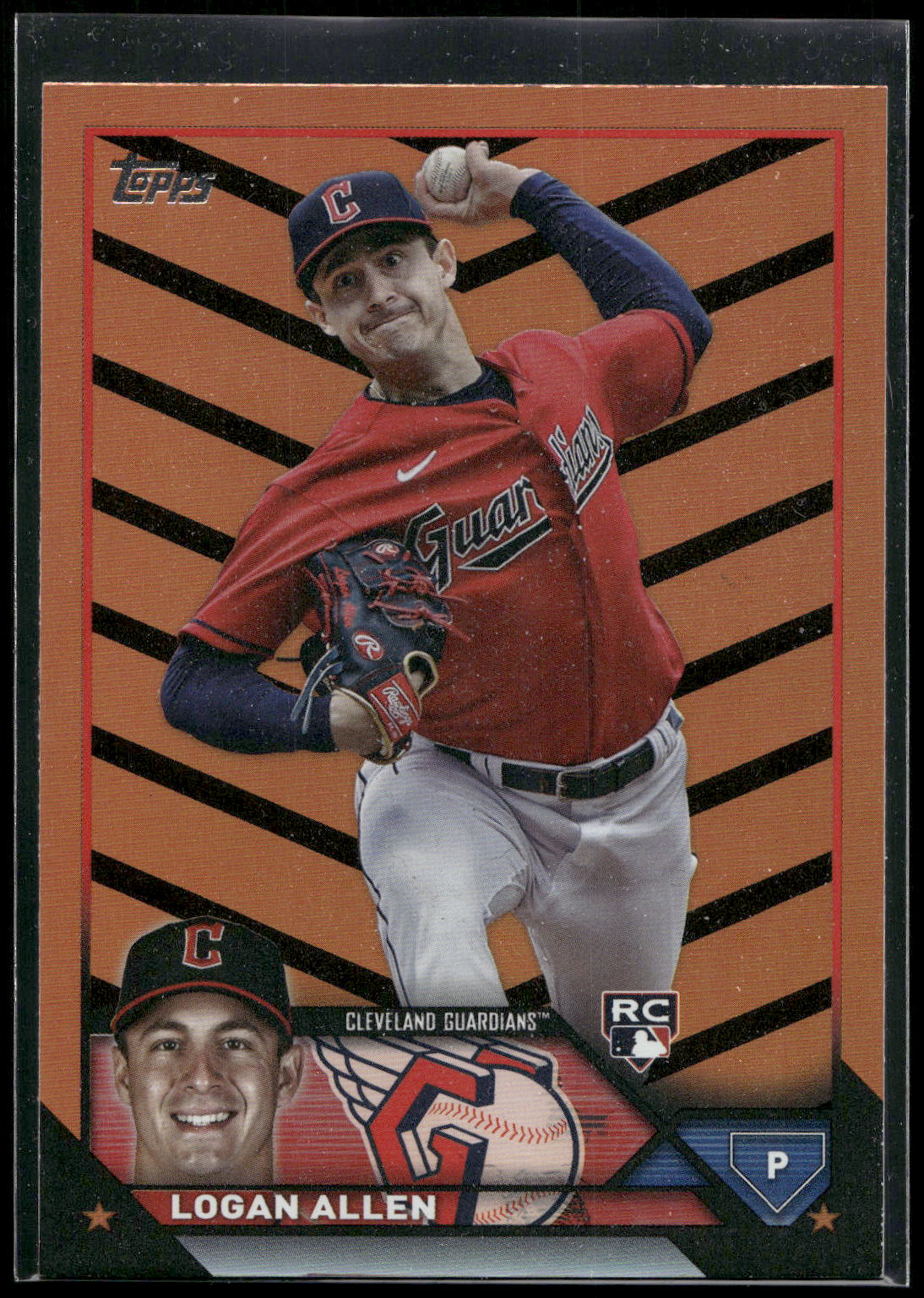 2023 Topps Update #US233 Logan Allen Orange and Black Foil