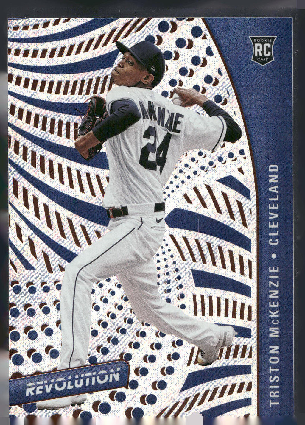 2021 Panini Chronicles #51 Triston McKenzie Revolution Fractal