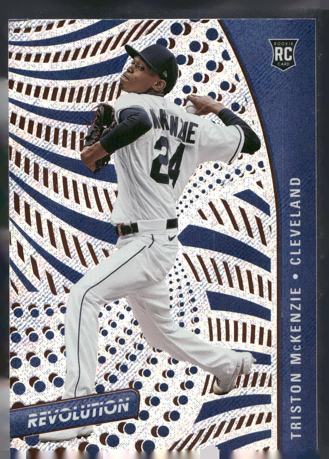 2021 Panini Chronicles #51 Triston McKenzie Revolution Fractal