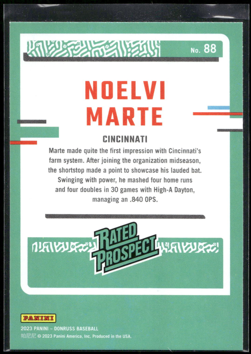 2023 Donruss #88 Noelvi Marte
