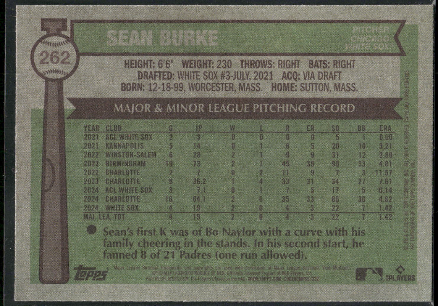 2025 Topps Heritage #262 Sean Burke