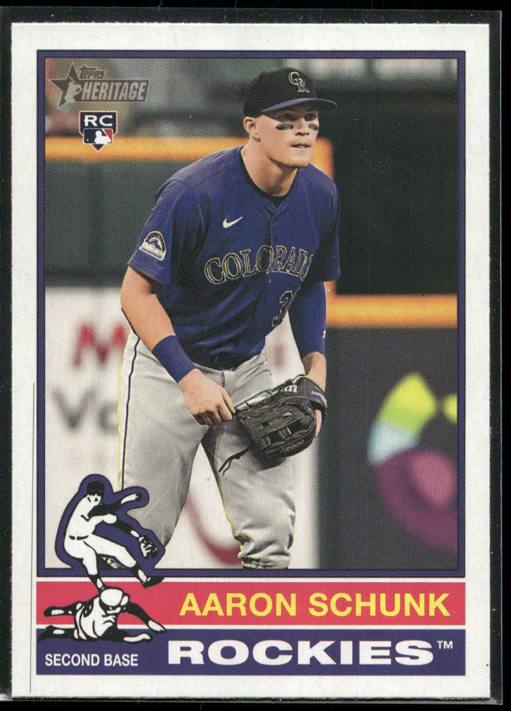 2025 Topps Heritage #90 Aaron Schunk