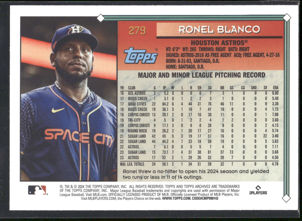 2024 Topps Archives #279 Ronel Blanco