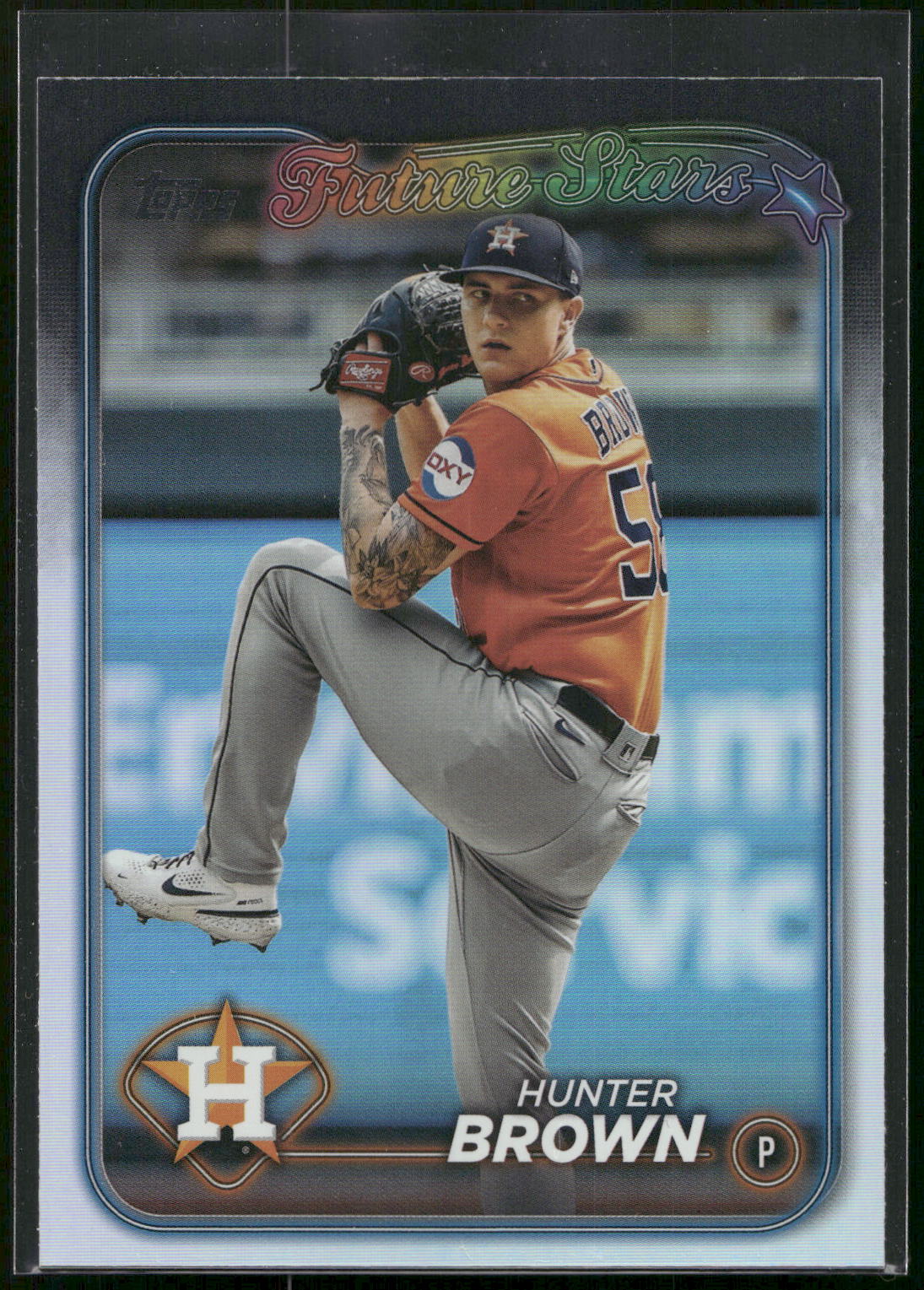 2024 Topps #30 Hunter Brown Rainbow Foil