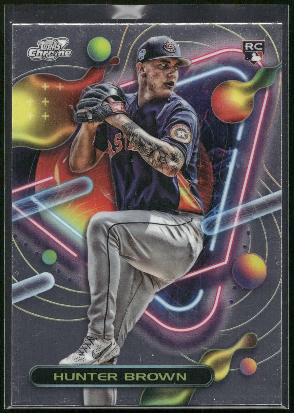 2023 Topps Chrome Cosmic #196 Hunter Brown
