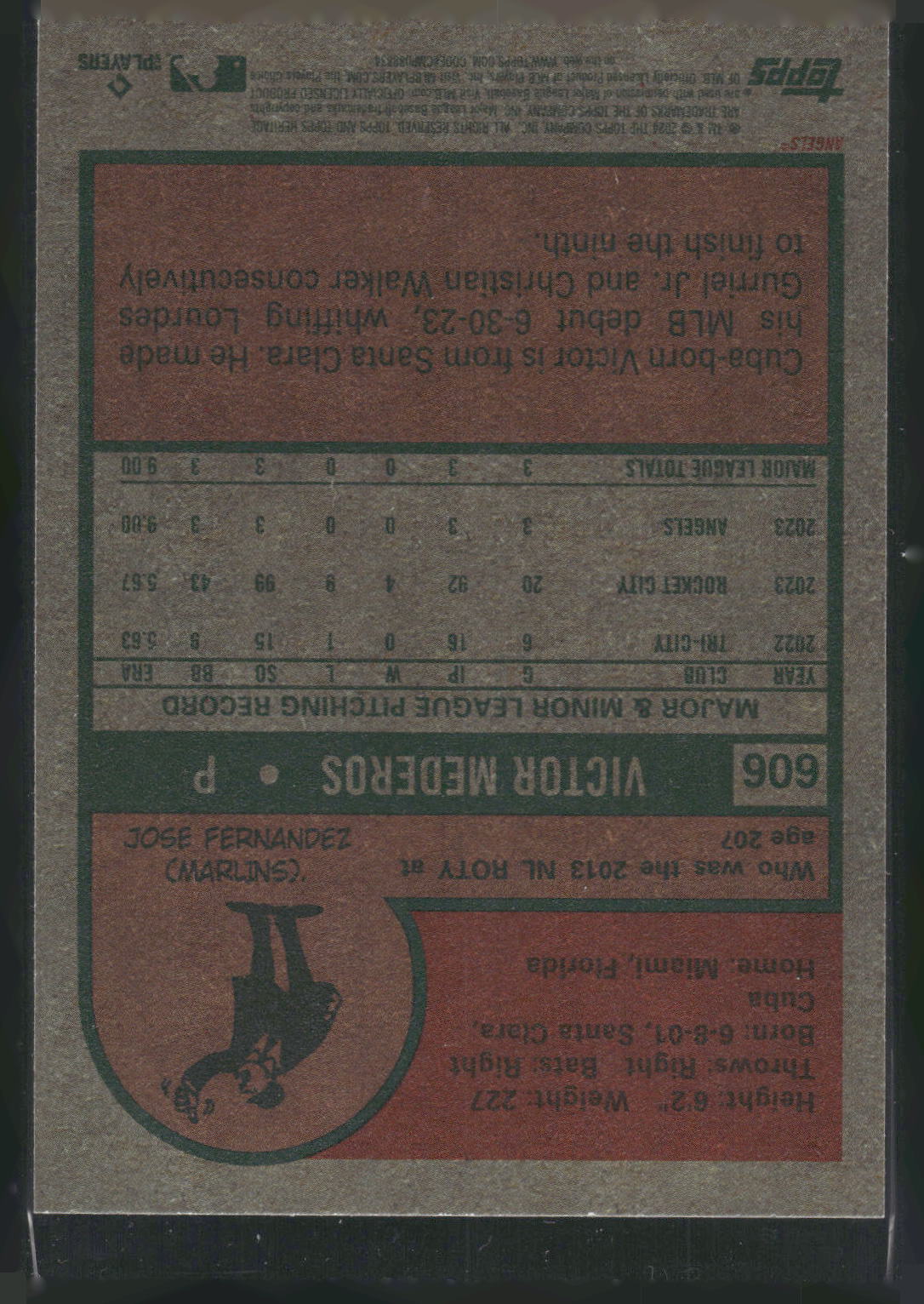 2024 Topps Heritage #606 Victor Mederos