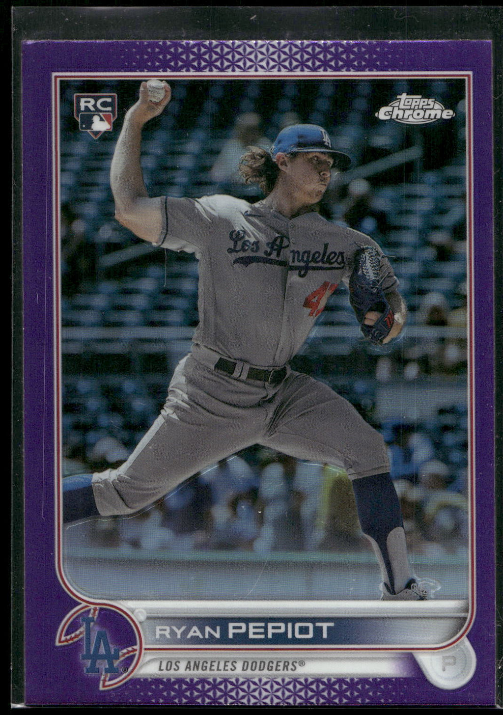 2022 Topps Chrome Update #USC114 Ryan Pepiot Purple Refractor