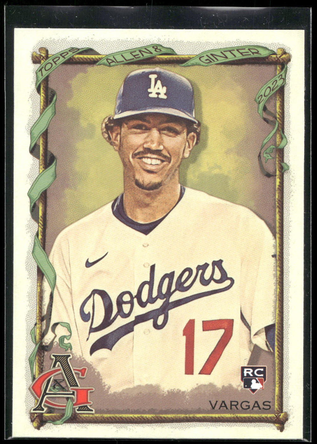 2023 Topps Allen & Ginter #136 Miguel Vargas Foil Filigree