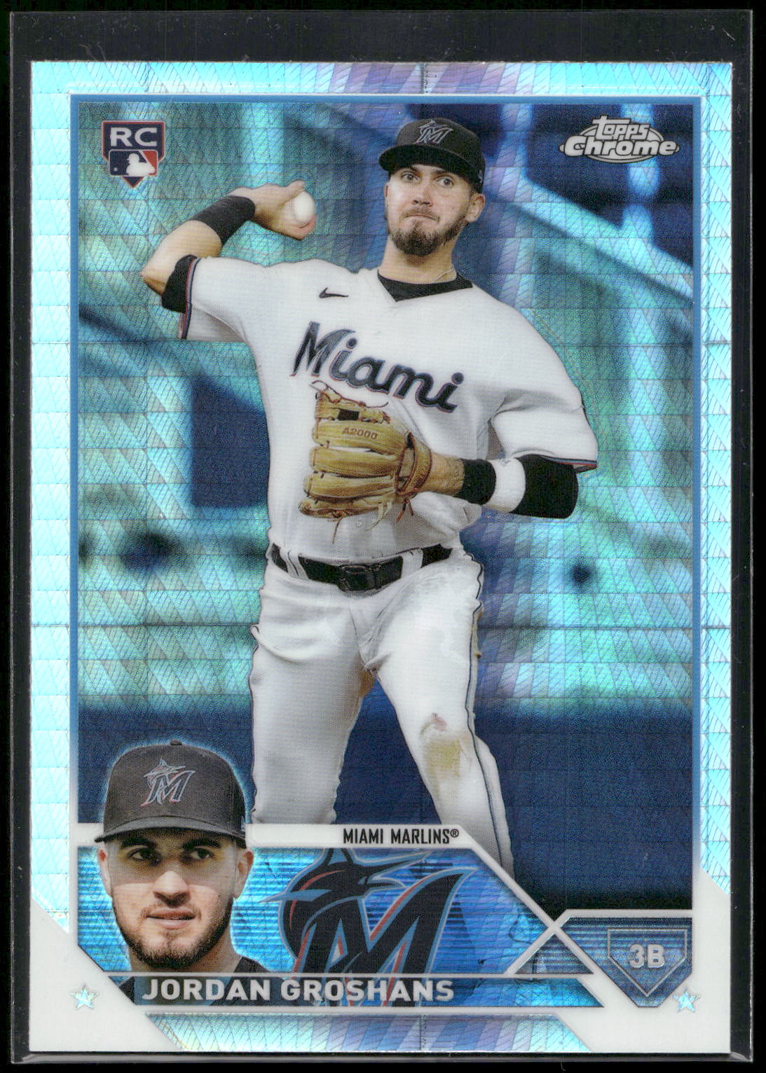 2023 Topps Chrome #9 Jordan Groshans Prism Refractors