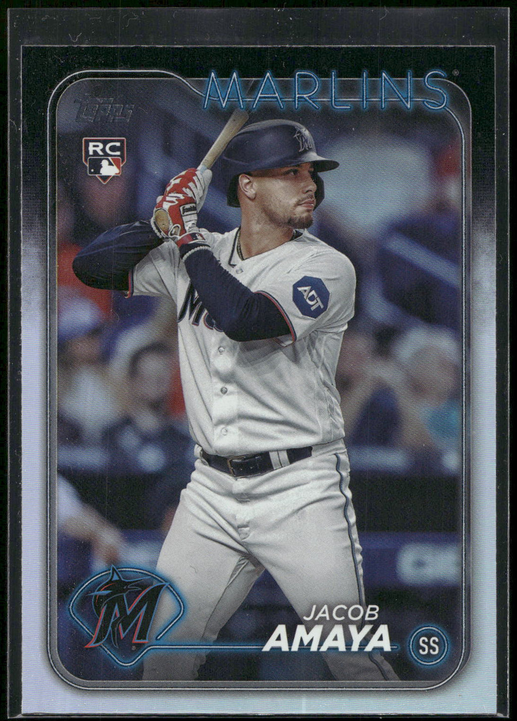 2024 Topps #144 Jacob Amaya Rainbow Foil