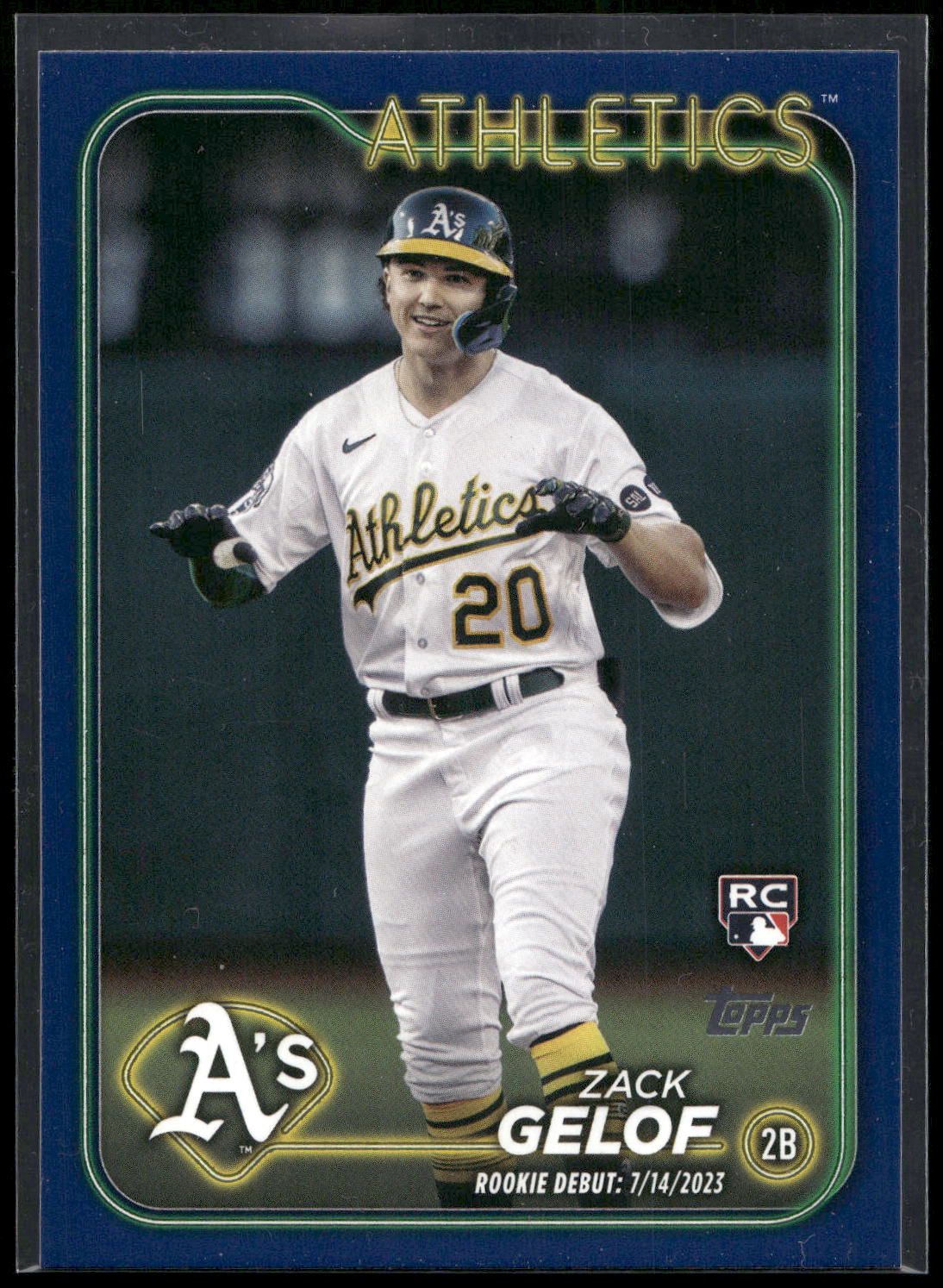 2024 Topps Update #US131 Zack Gelof Royal Blue