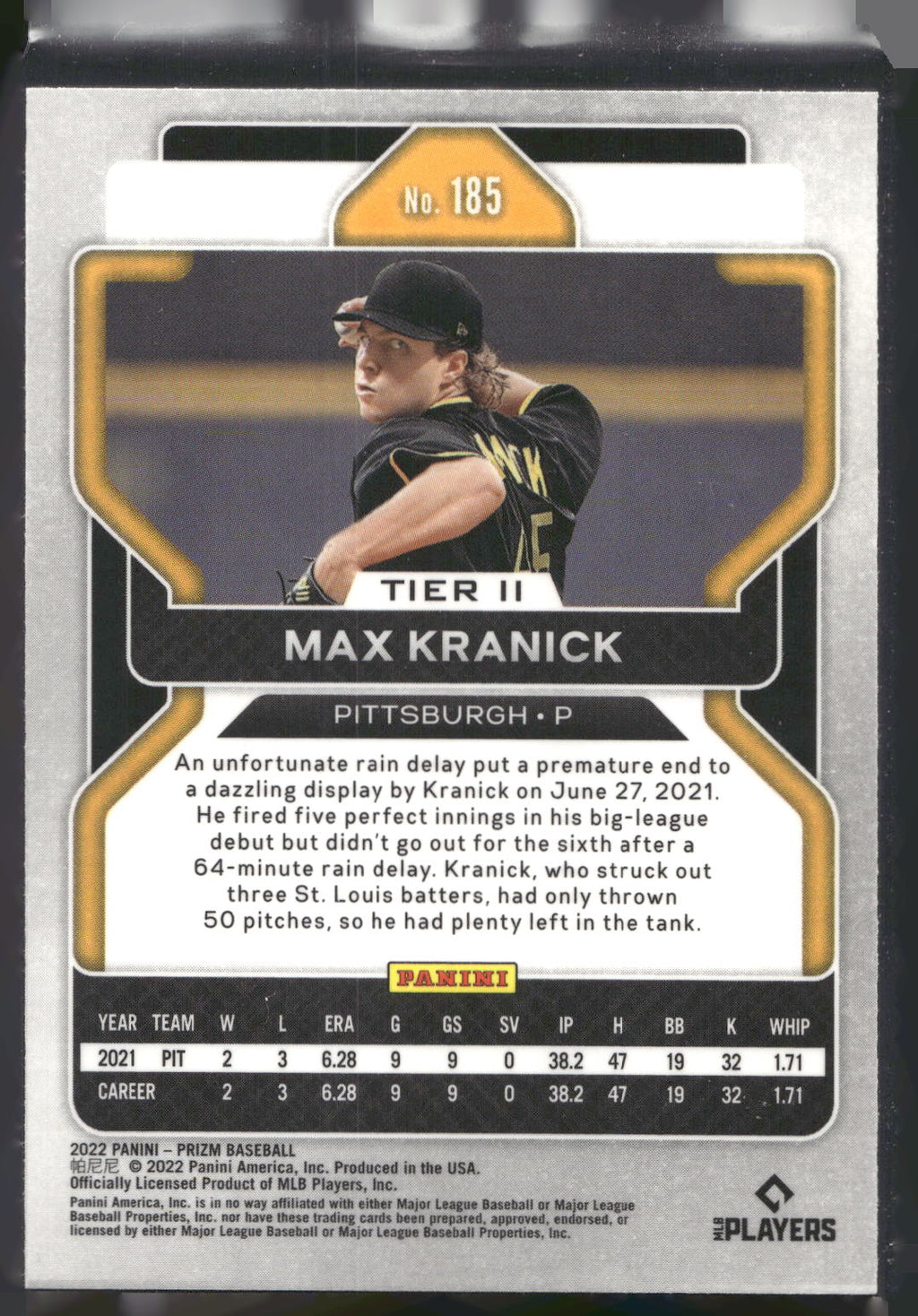 2022 Panini Prizm #185 Max Kranick