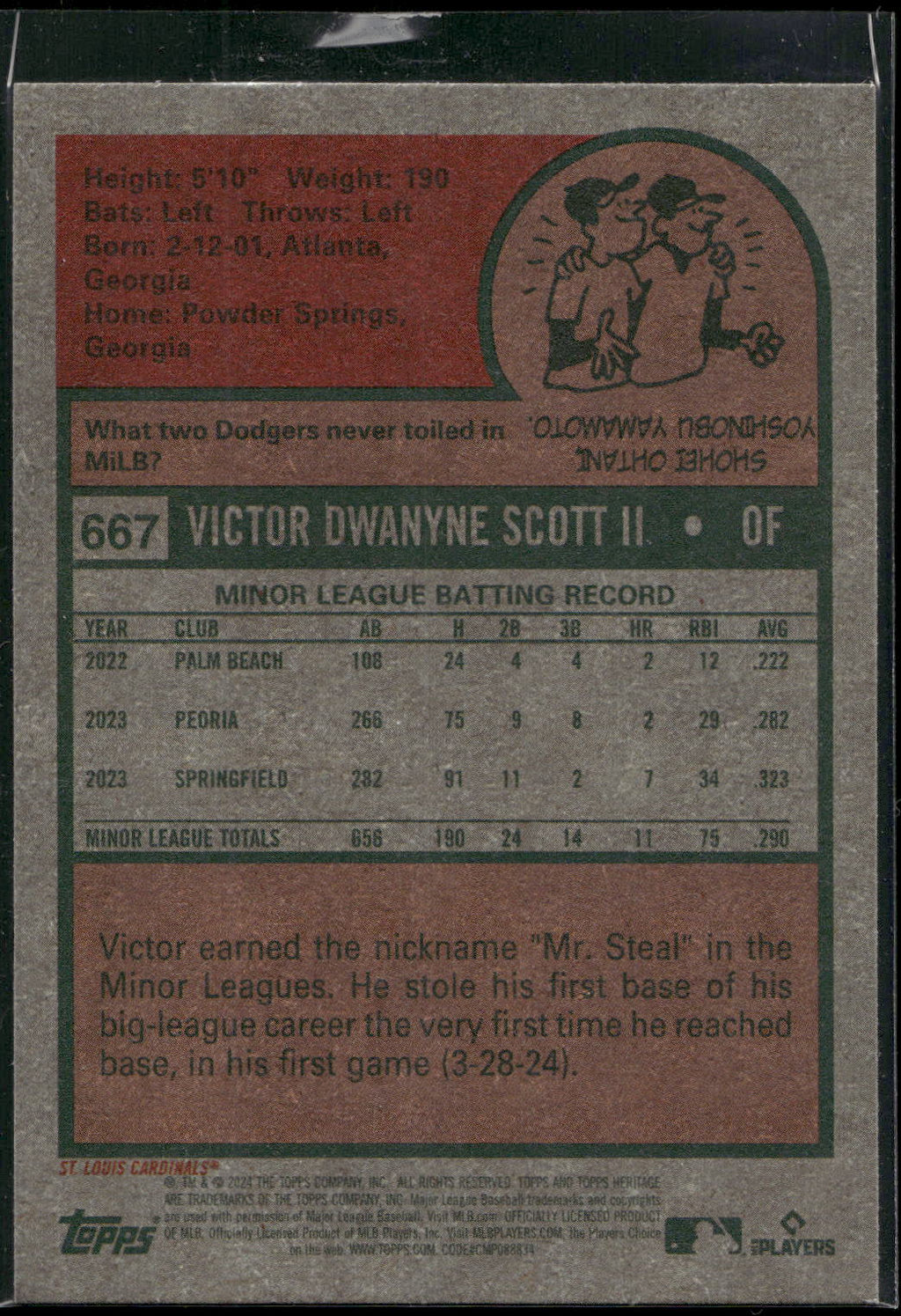 2024 Topps Heritage #667 Victor Scott II
