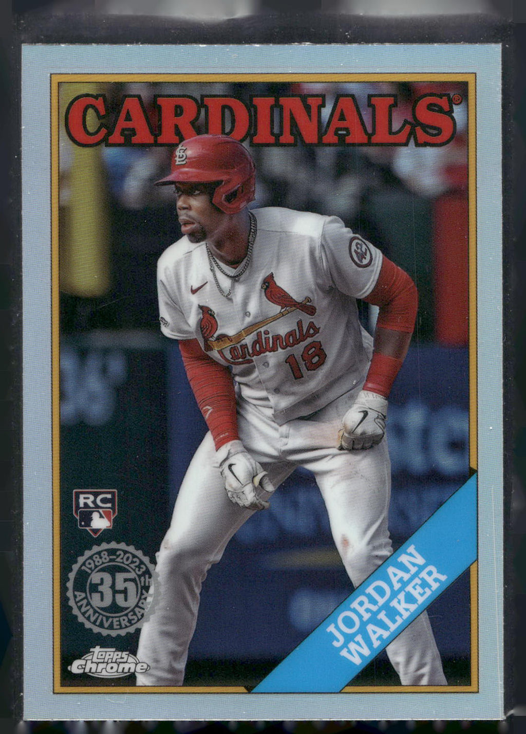 2023 Topps Chrome Update #88CU-18 Jordan Walker 1988 Topps Baseball 35th