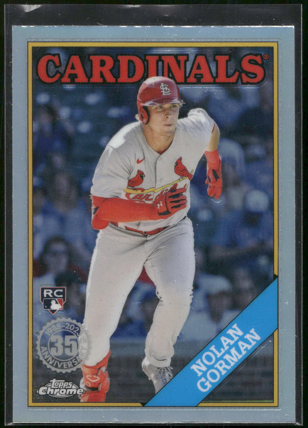 2023 Topps Chrome #88BC-18 Nolan Gorman 1988 Topps Baseball 35th Anniversary