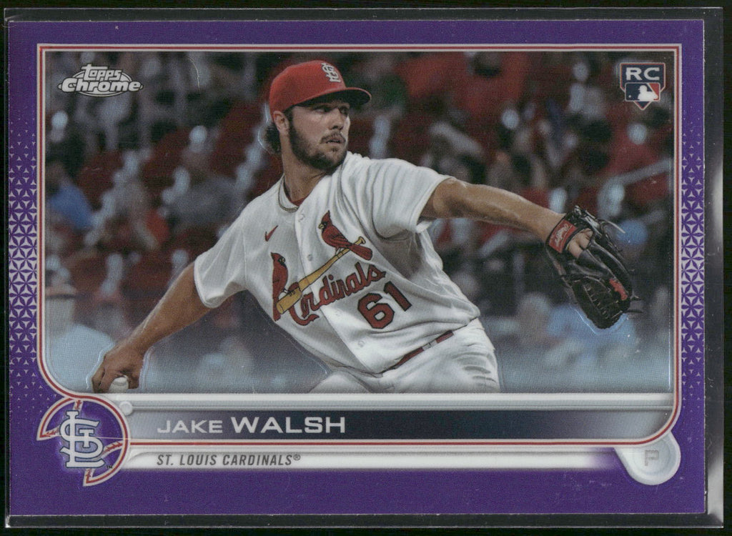 2022 Topps Chrome Update #USC156 Jake Walsh Purple Refractor