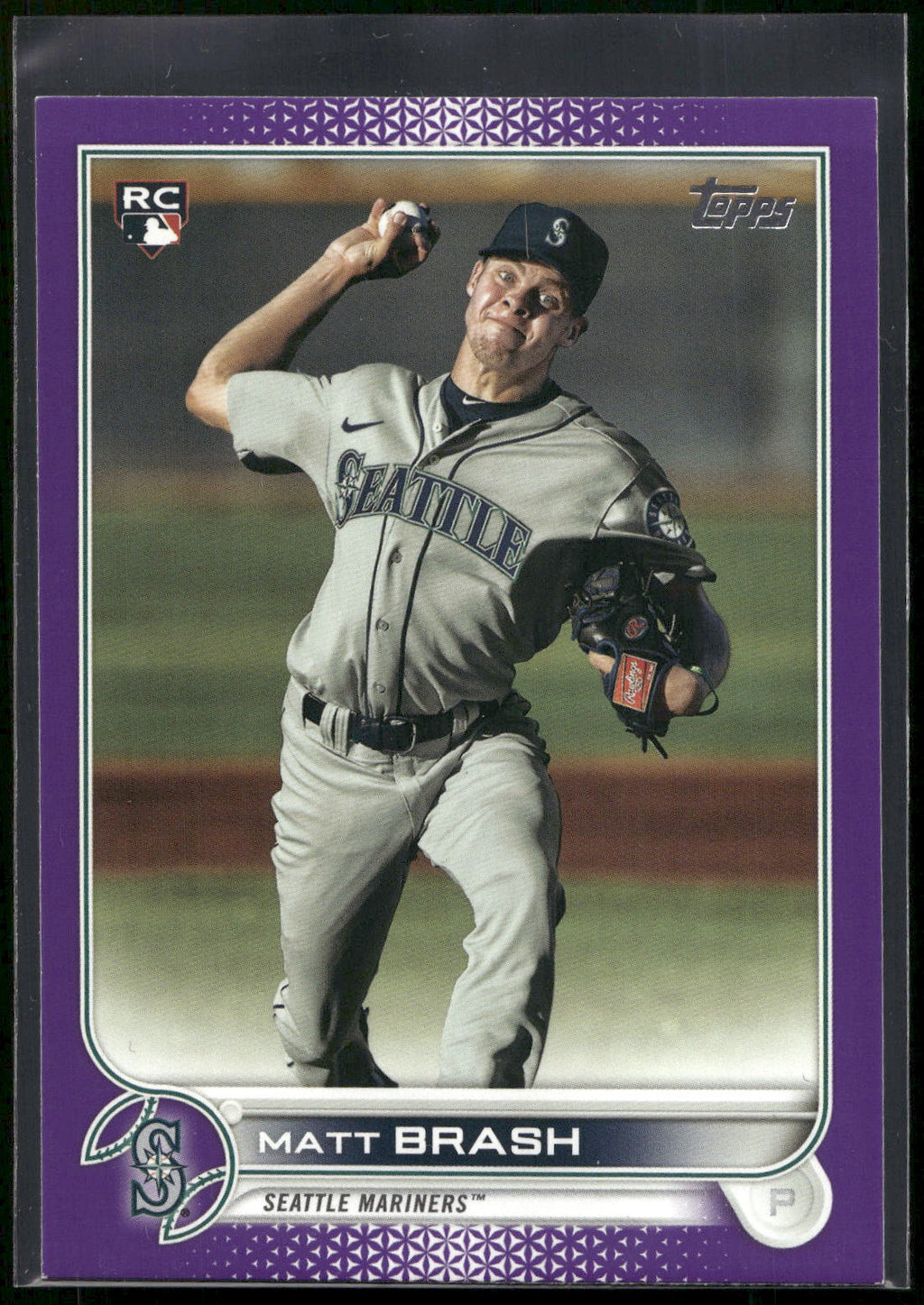 2022 Topps #561 Matt Brash Purple