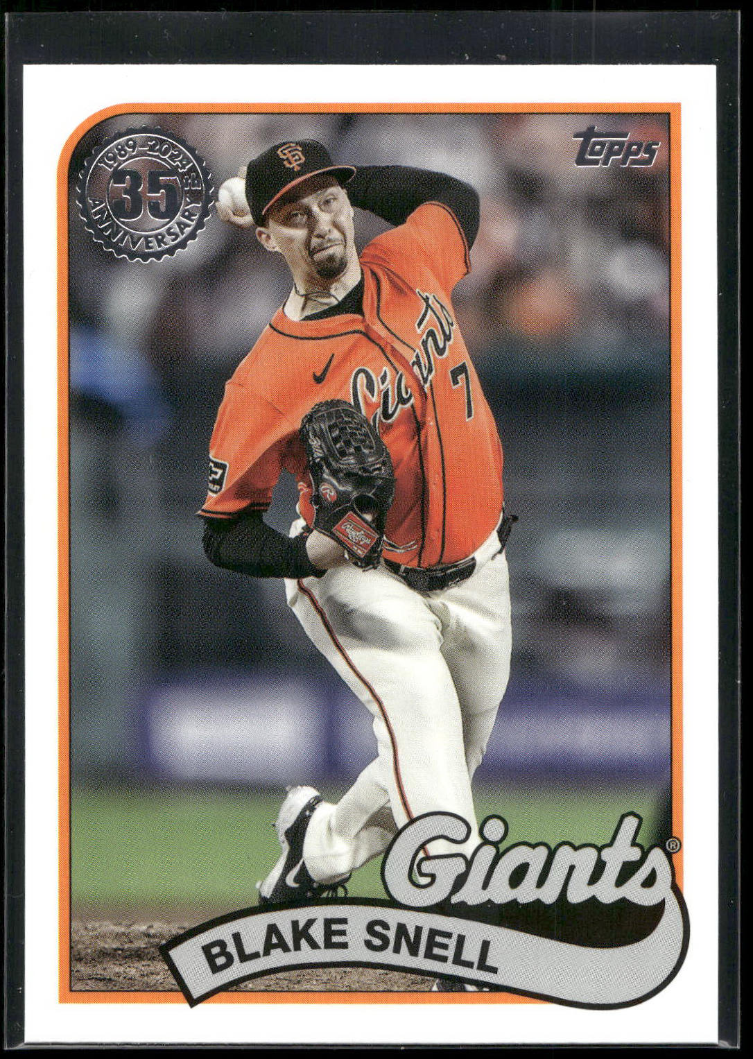 2024 Topps Update #89US-32 Blake Snell 1989 Topps Baseball 35th Anniversary