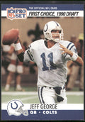 1990 Pro Set #669b Jeff George Shown in Colts uniform