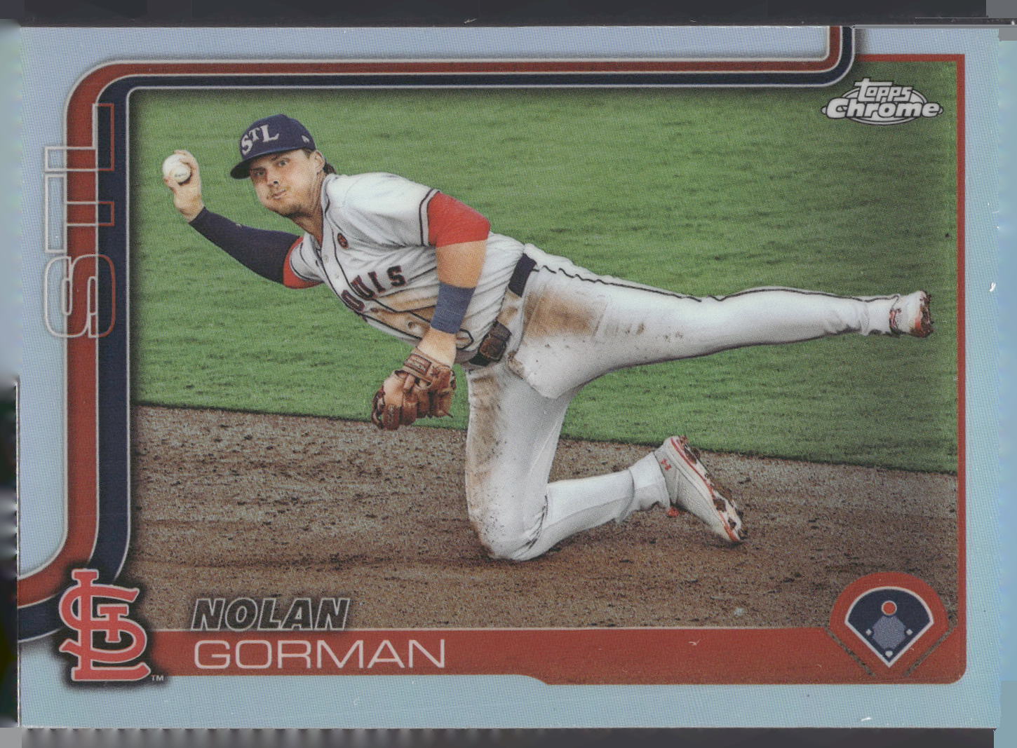 2025 Topps Chrome #80 Nolan Gorman Refractors
