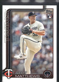 2025 Topps #283 Zebby Matthews