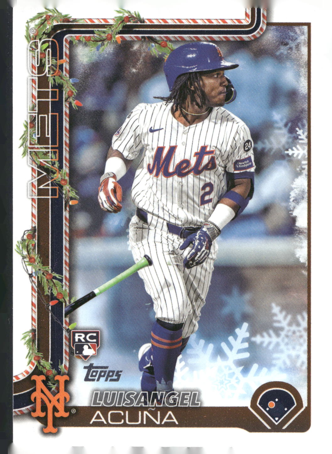 2025 Topps Holiday #H113 Luisangel Acuña