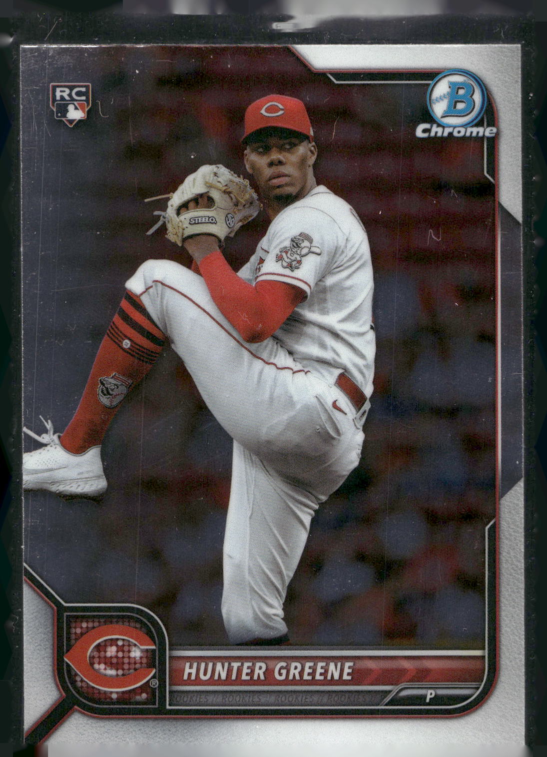 2022 Bowman Chrome #95 Hunter Greene