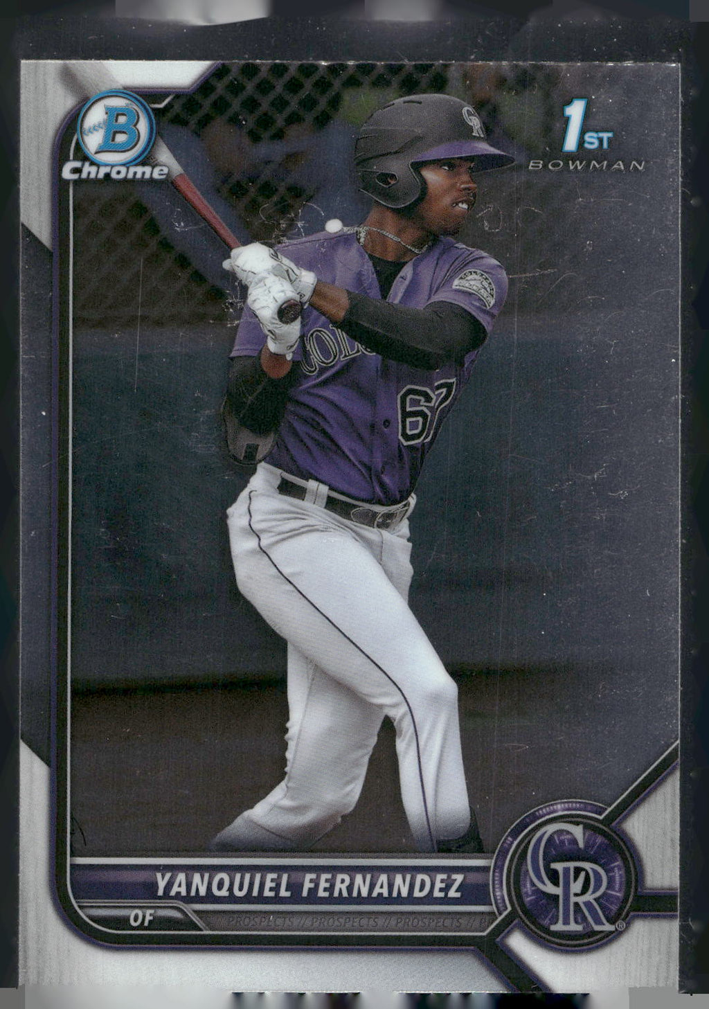 2022 Bowman Chrome #BCP-191 Yanquiel Fernandez Prospects