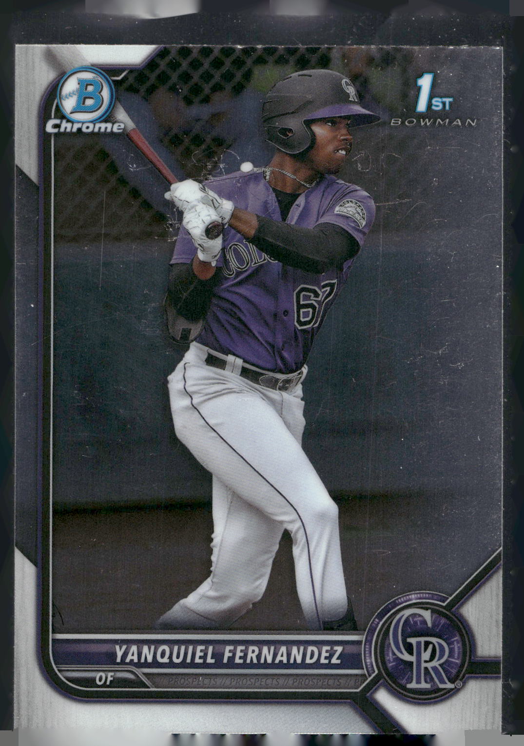 2022 Bowman Chrome #BCP-191 Yanquiel Fernandez Prospects