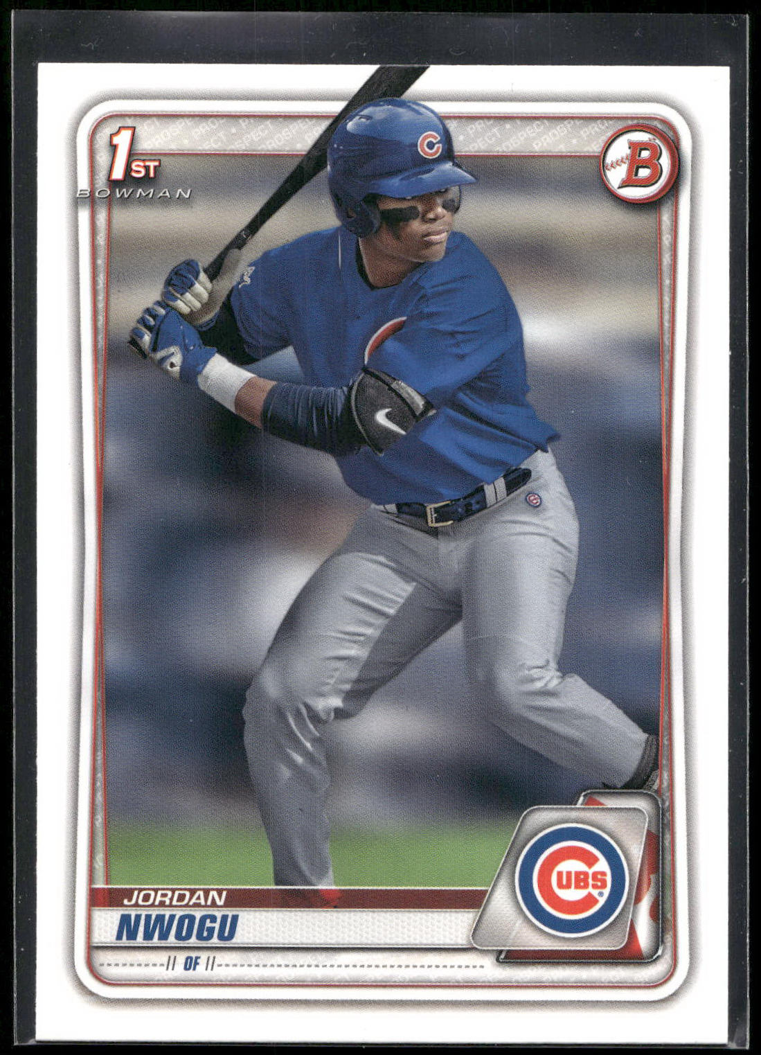 2020 Bowman Draft #BD-110 Jordan Nwogu
