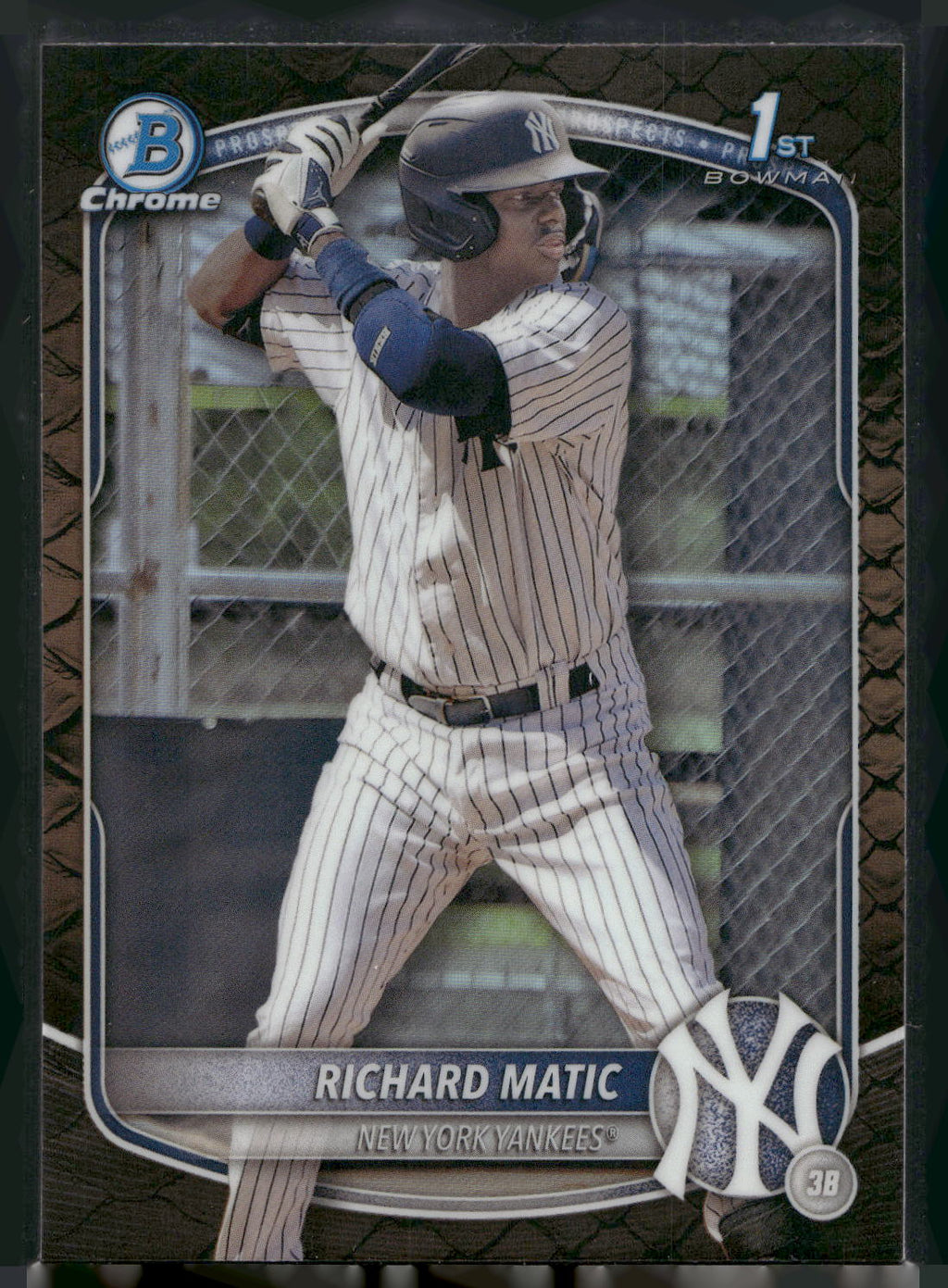 2025 Bowman #BCP-71 Richard Matic Chrome Prospects Reptilian Refractor