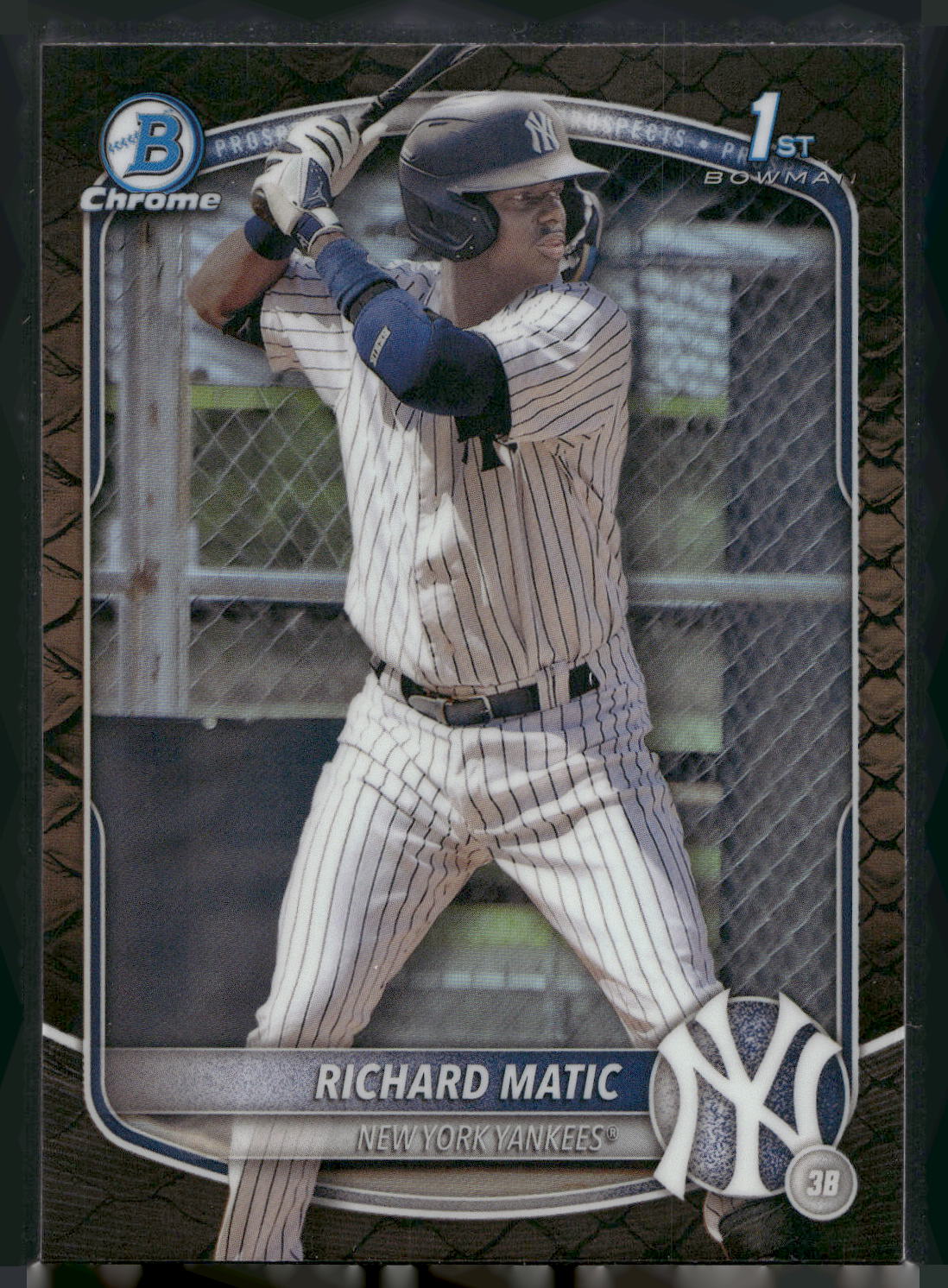 2025 Bowman #BCP-71 Richard Matic Chrome Prospects Reptilian Refractor