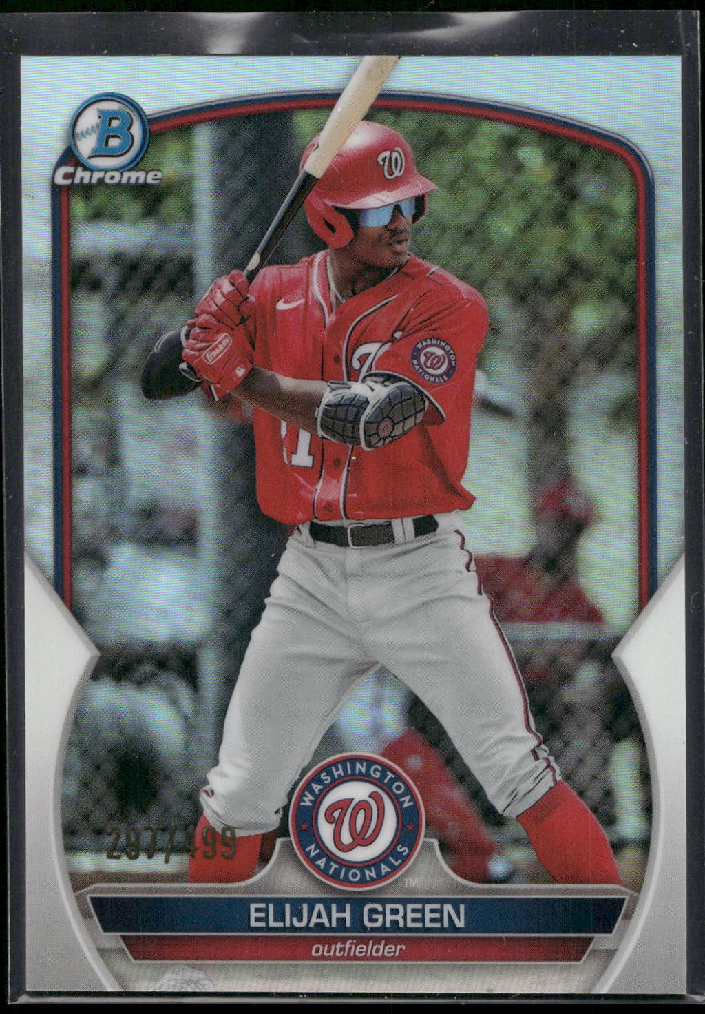 2023 Bowman #BCP-23 Elijah Green Chrome Prospects Refractors #/499