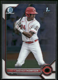 2022 Bowman #BCP-59 Justice Thompson Chrome Prospects