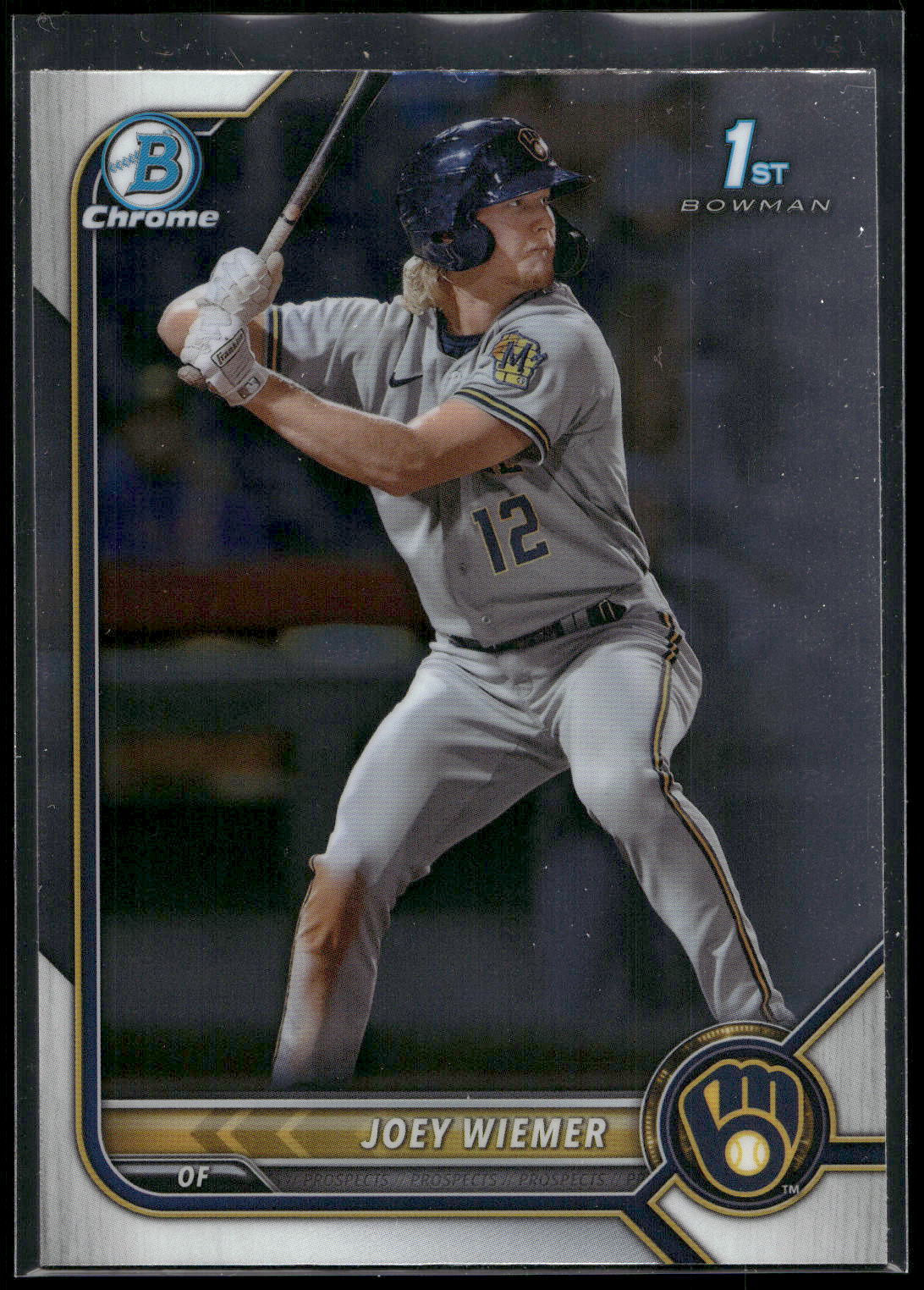 2022 Bowman Chrome #BCP-207 Joey Wiemer Prospects