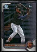 2022 Bowman Chrome #BCP-196 Willy Fanas Prospects
