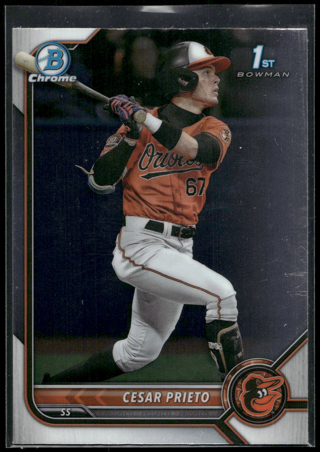 2022 Bowman Chrome Sapphire Edition #BCP-206 Cesar Prieto Prospects