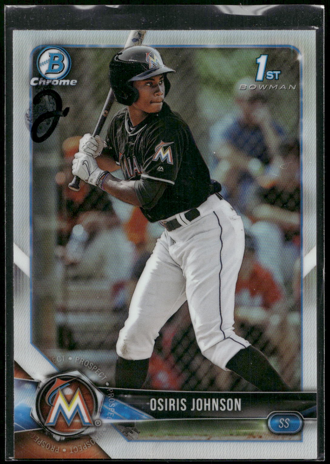 2018 Bowman Draft #BDC-103 Osiris Johnson Chrome Refractors