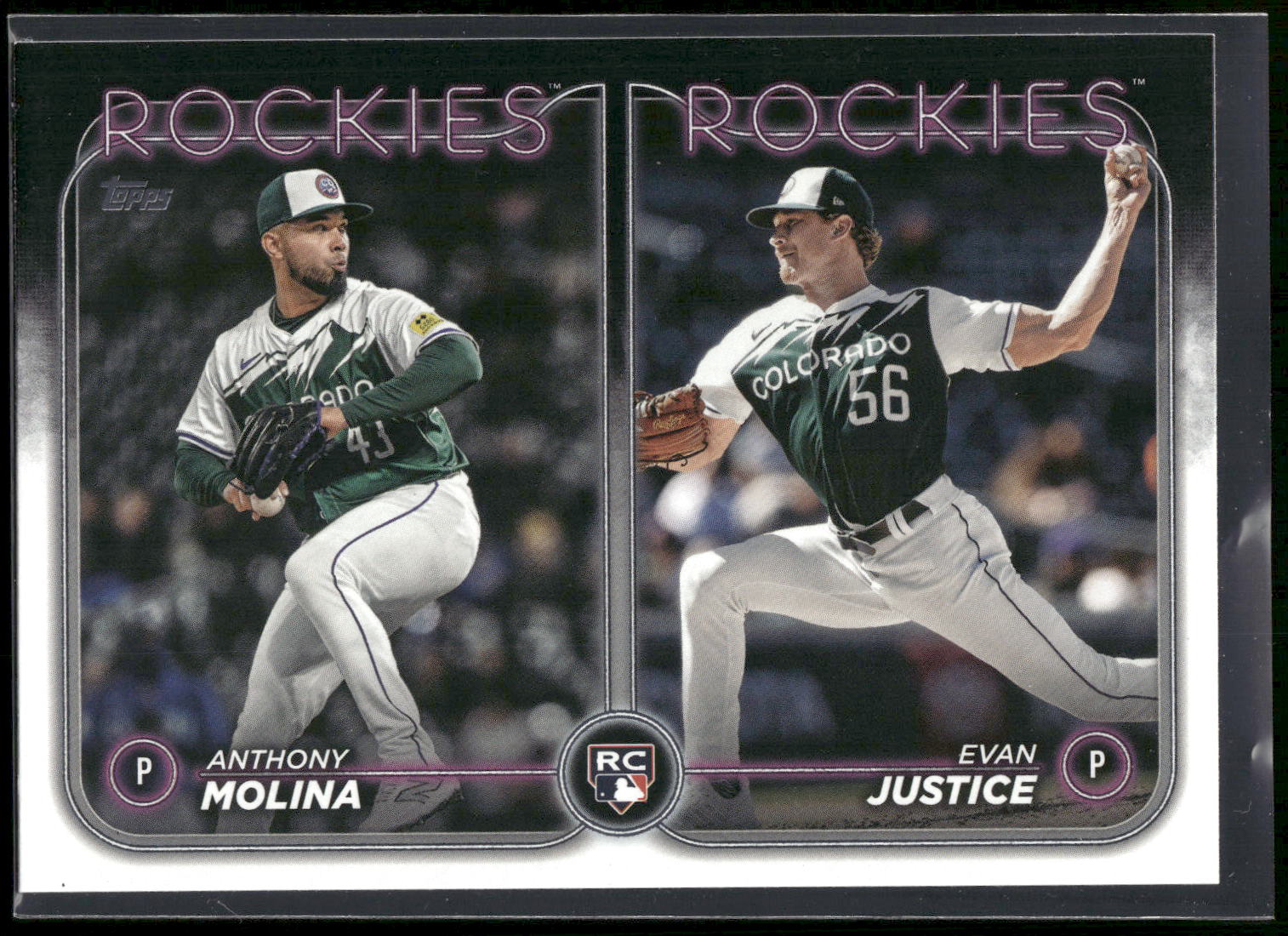 2024 Topps Update #US270 Evan Justice / Anthony Molina RCOM,