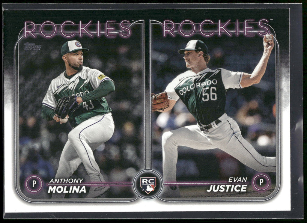 2024 Topps Update #US270 Evan Justice / Anthony Molina RCOM,