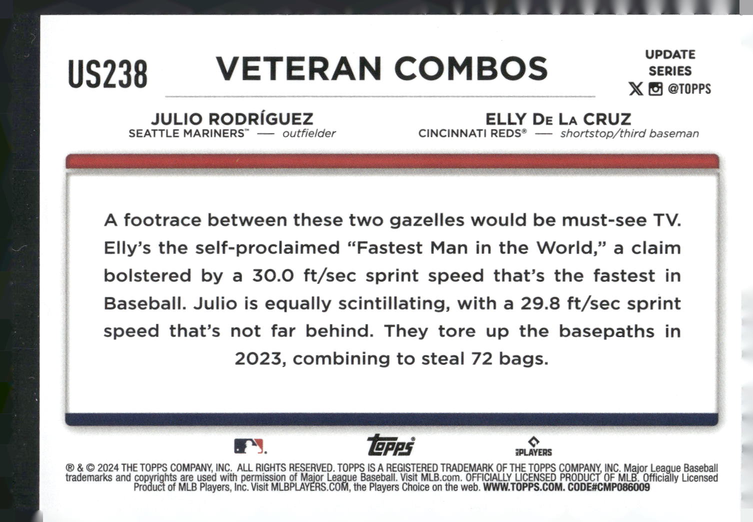 2024 Topps Update #US238 Toolsy Tandem: "J-Rod", Elly Impress