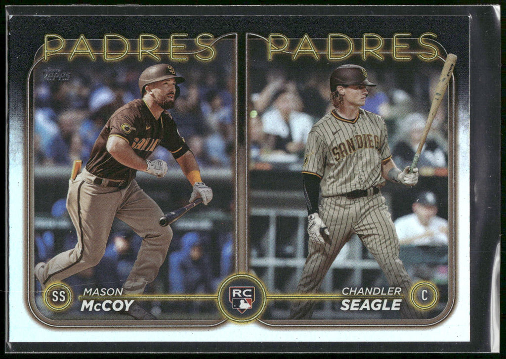 2024 Topps Update #US227 Chandler Seagle / Mason McCoy RCOM Rainbow Foil
